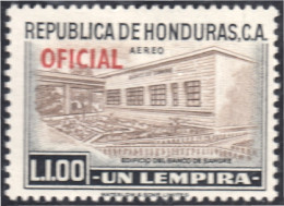 Honduras 56 1956 Servicio Oficial Aéreo Edificio Del Banco De Sangre MH - Honduras