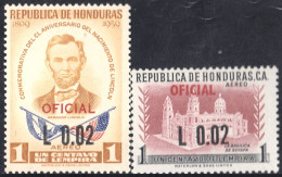 Honduras 97/98 1974 Servicio Oficial Aéreo Conmemorativo Al CL Aniversario De  - Honduras