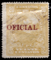 Honduras Servicio 33a 1911/16 Sobrecarga Roja Paisaje Hondureño Usados - Honduras