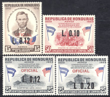 Honduras 81/84 1964/65 Servicio Oficial Aéreo Conmemorativo Al CL Aniversario  - Honduras