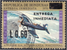 Honduras Express 2 1970 Año De La Soberanía Nacional Avión Plane Usados - Honduras