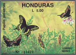 Honduras HB 43 1991 Mariposas Butteflies Fauna Usados - Honduras