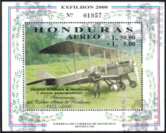 Honduras HB 62 2000 Piloto Summer Morgan Y Avión Aeromarino Usados - Honduras