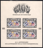 Honduras HB 3 1951 75 Aniversario De La UPU Unión Panamericana MNH Sin Dentar - Honduras