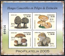 Honduras HB 82 2005 América Upaep Hongos Comestibles En Peligro De Extinción M - Honduras