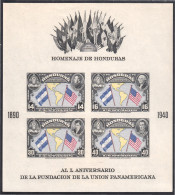 Honduras HB 1a 1940 L Aniversario De La Fundación De La Unión Panamericana MH  - Honduras