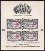 Honduras HB 3 1951 75 Aniversario De La UPU L Aniversario De La Fundación De L - Honduras