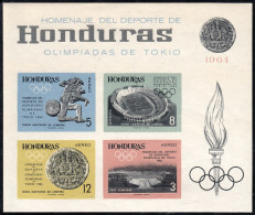 Honduras HB 8 1965 Homenaje Del Deporte A Las Olimpiadas De Tokio MNH - Honduras