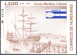 Honduras HB 37 1988 Correo Marítimo Colonial MNH - Honduras