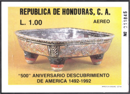 Honduras HB 39 1988 500 Aniversario Del Descubrimiento De América MNH - Honduras