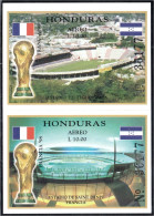 Honduras HB 55/56 1998 Estadio De Tegucigalpa Y Estadio De Saint Denis Fútbol  - Honduras