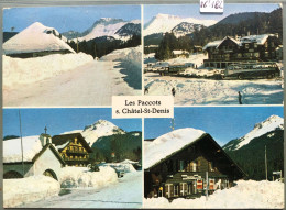 Les Paccots Sous La Neige - Hôtel Dent De Lys, Corbetta Et Chapelle ; Restaurant Des Rosalys (16'182) - Châtel-Saint-Denis