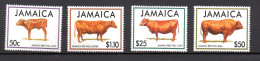 Jamaica 1994 Set Cows/Rinder Stamps (Michel 844/47) MNH - Jamaica (1962-...)