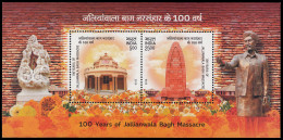 India HB 196 2019 100 Años De La Masacre De Jallianwala Bagh MNH - Otros & Sin Clasificación