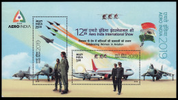 India HB 195 2019 Celebrando A Las Mujeres En La Aviación MNH - Autres & Non Classés