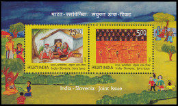 India HB 113 2014 India-Eslovenia MNH - Otros & Sin Clasificación