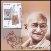 India HB 105 2013 Día De La Filatelia Gandhi  MNH - Autres & Non Classés