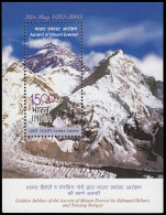 India HB 18 2003 50 Años De La Primera Ascensión Al Monte Everest MNH - Autres & Non Classés