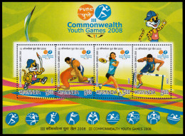 India HB 58 2008 3 Juegos Juveniles De Commonwealth MNH - Otros & Sin Clasificación