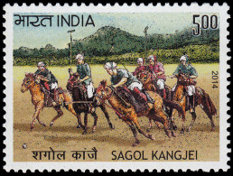 India 2597 2014 Deporte Polo Sagol Kangjei MNH - Sonstige & Ohne Zuordnung