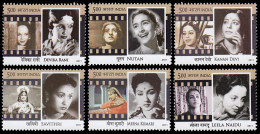 India 2322/27 2011 Legendarias Heroínas Del Cine Indio MNH - Autres & Non Classés