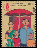 India 2116 2009 125 Años Del Seguro De Vida MNH - Otros & Sin Clasificación