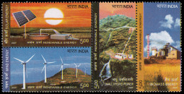 India 2005/08 2007 Energías Renovables MNH - Sonstige & Ohne Zuordnung