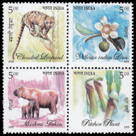 India 1843/46 2005 Flora Y Fauna Del Noreste De La India MNH - Other & Unclassified