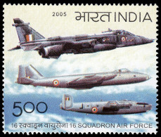 India 1883 2005 50 Años Del 16 Escuadrón Fuerza Aérea MNH - Otros & Sin Clasificación