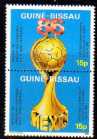 Guiné-Bissau 0393/94 Mondial Football Mexico 86 Surcharges Des Vainqueurs - 1986 – México