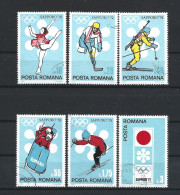 Romania 1971 Ol. Winter Games Sapporo 72 Y.T. 2652/2657 (0) - Oblitérés