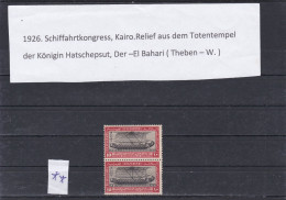 ÄGYPTEN -EGYPT- ÄGYPTOLOGIE - SHIFF- INT.SCHIFFART-KONGRESS 1926 KÖNIGIN HATSCHEPSUT MNH - Ungebraucht