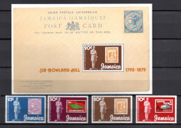 Jamaica 1979 Set Sir Rowlland Hill Stamps (Michel 458/61 + Bl. 15) MNH - Jamaica (1962-...)