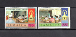 Jamaica 1990 Set Literacy Year Stamps (Michel 744/45) MNH - Jamaica (1962-...)