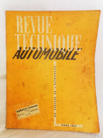 Revue Technique Automobile Originale Mars 1953  Renault Colorale Moteurs Cummins - Auto