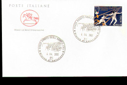 2003 ANNULLO FDC Lo Sport Italiano. Campionati Del Mondo Di Scherma Categorie Cadetti E Juniores, Trapani. - Fechten