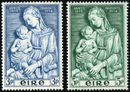 REL/S Irlanda Ireland  Nº 122/23  1954  Año Mariano-Virgen Y El Niño-fijasello - Otros & Sin Clasificación