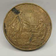 MEDAILLE JETON 30 Mm EXPOSITION UNIVERSELLE 1905 LIEGE BELGIQUE / BELGIUM TOKEN - Otros & Sin Clasificación