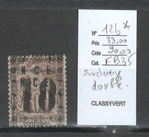 Nouvelle Calédonie - Yvert 12b* - Double Surcharge - Unused Stamps