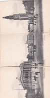 2747	168	Groningen, Panorama Kaart Groote Markt +/- 1900 (zie Hoeken En Achterkant) - Groningen