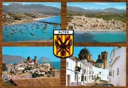1 AK Spanien * Ansichten Der Küstenstadt Altea Mit Wappen - Eine Stadt In Der Provinz Alicante - An Der Costa Blanca * - Andere & Zonder Classificatie