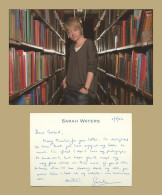 Sarah Waters - Welsh Novelist - Autograph Card Signed + Photo - 2006 - Escritores