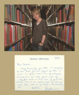 Sarah Waters - Welsh Novelist - Autograph Card Signed + Photo - 2006 - Schrijvers