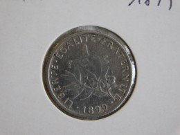 France 1 Franc 1899 SEMEUSE (634) Argent Silver - 1 Franc