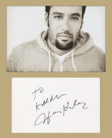 Ben Harper - Rare Authentic In Person Signed Card + Photo - Paris 2000 - COA - Cantantes Y Musicos