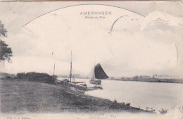 2775	244	Amerongen, Rivier De Rijn (poststempel 1902)(rechterkant Diverse Gebreken) - Amerongen