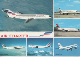 AIR CHARTER, MULTIVUE, BOEING 727, 737, 747, SUPER 10, AIRBUS A 300 COULEUR   REF 14700 - 1946-....: Era Moderna