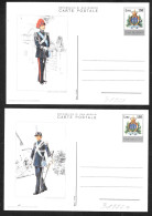 San Marino/Saint Marin: Set Completo "uniformi Militari", Complete Set "military Uniforms", Ensemble Complet "uniforme - Postal Stationery