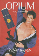 Publicité Parfum OPIUM Pour Hommes De Yves Saint Laurent - Format A4 (Voir Photo) - Parfumreclame (tijdschriften)