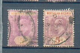 B 76 - NIGERIA Du NORD - YT  21 ° Obli - Timbre Délavé / 23 ° Obli - Nigeria (...-1960)